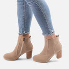 Elrien | Women’s Platform Ankle Boots with Block Heel