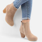 Elrien | Women’s Platform Ankle Boots with Block Heel