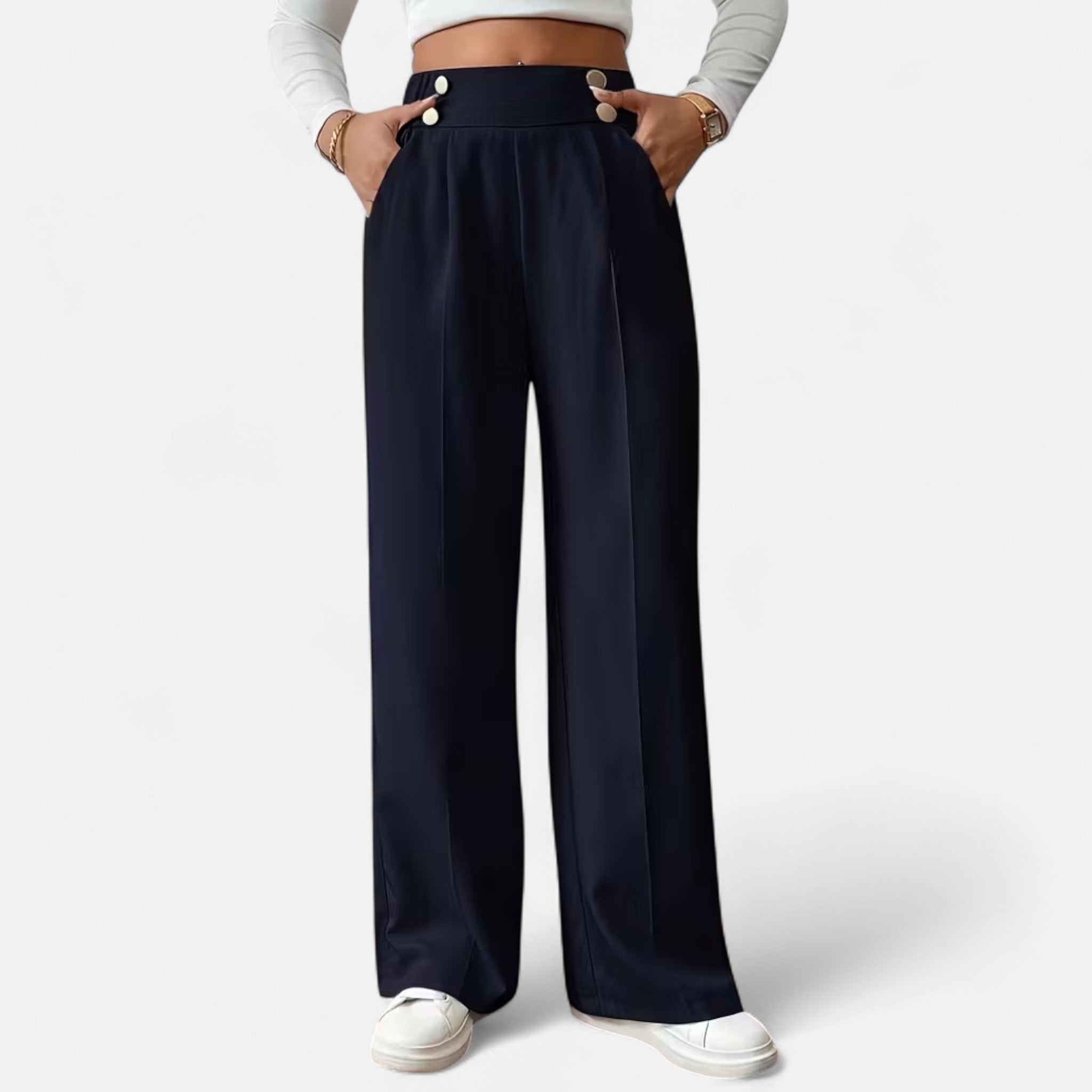 Elrien | Women’s High-Waist Straight Leg Trousers