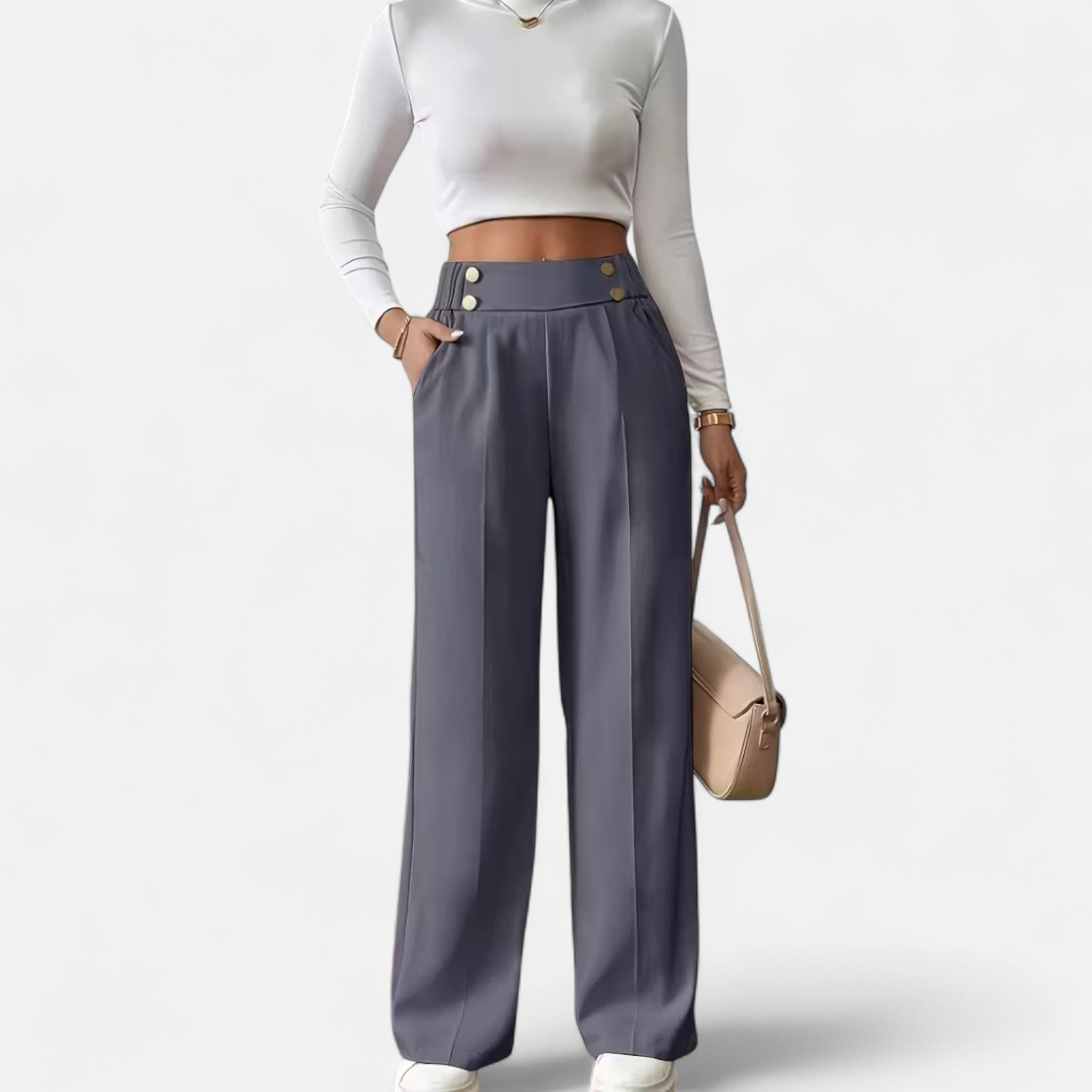 Elrien | Women’s High-Waist Straight Leg Trousers